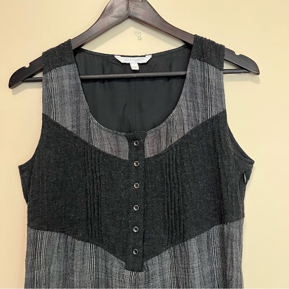 Salt & Pepper Grey Wool Blend Dress - Picture 2 of 15